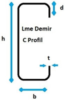 C Profil - C Profil Fiyatları - C Profil Ağırlıkları